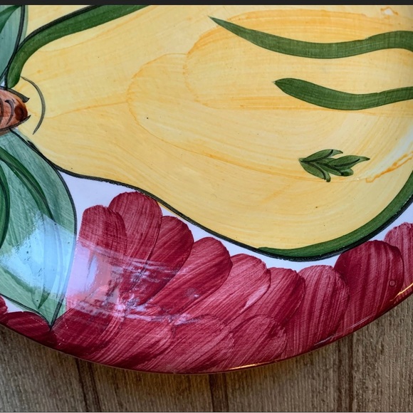Tabletops Unlimited Fruita de Roma Pear Salad Plate - Picture 4 of 8